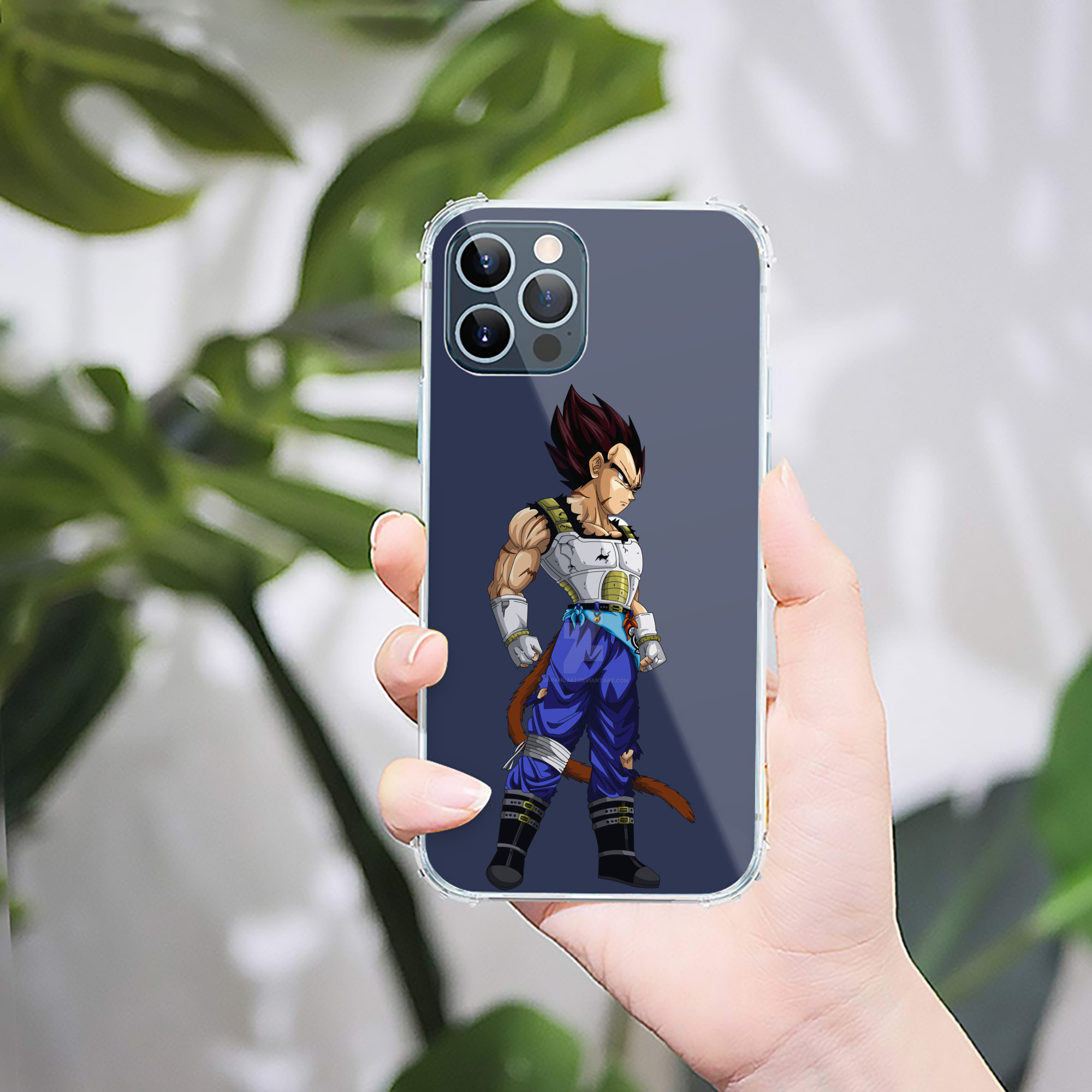 （画像用） ドラゴンボール ベジータ四世（Bejīta Yonsei）DRAGON BALL Vegeta IV 【iPhone 12シリーズ対応】透明スマホケース（クリアソフトケース）